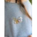Broșe cu Oameni de Zapada - nuante bleu