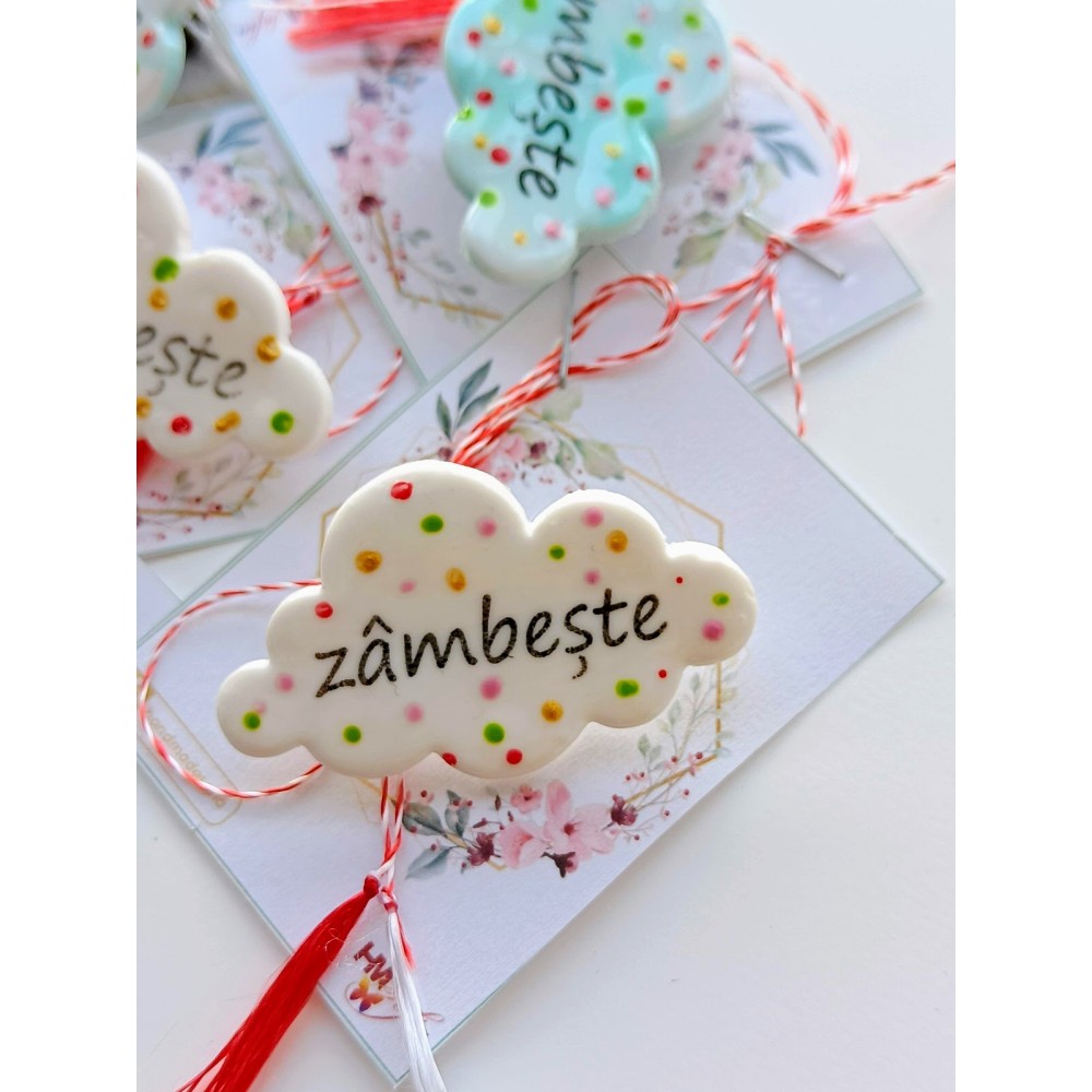 Martisoare Personalizate cu Mesaj - Zambeste