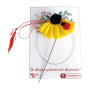 Mărțișor | broșă handmade - floarea soarelui