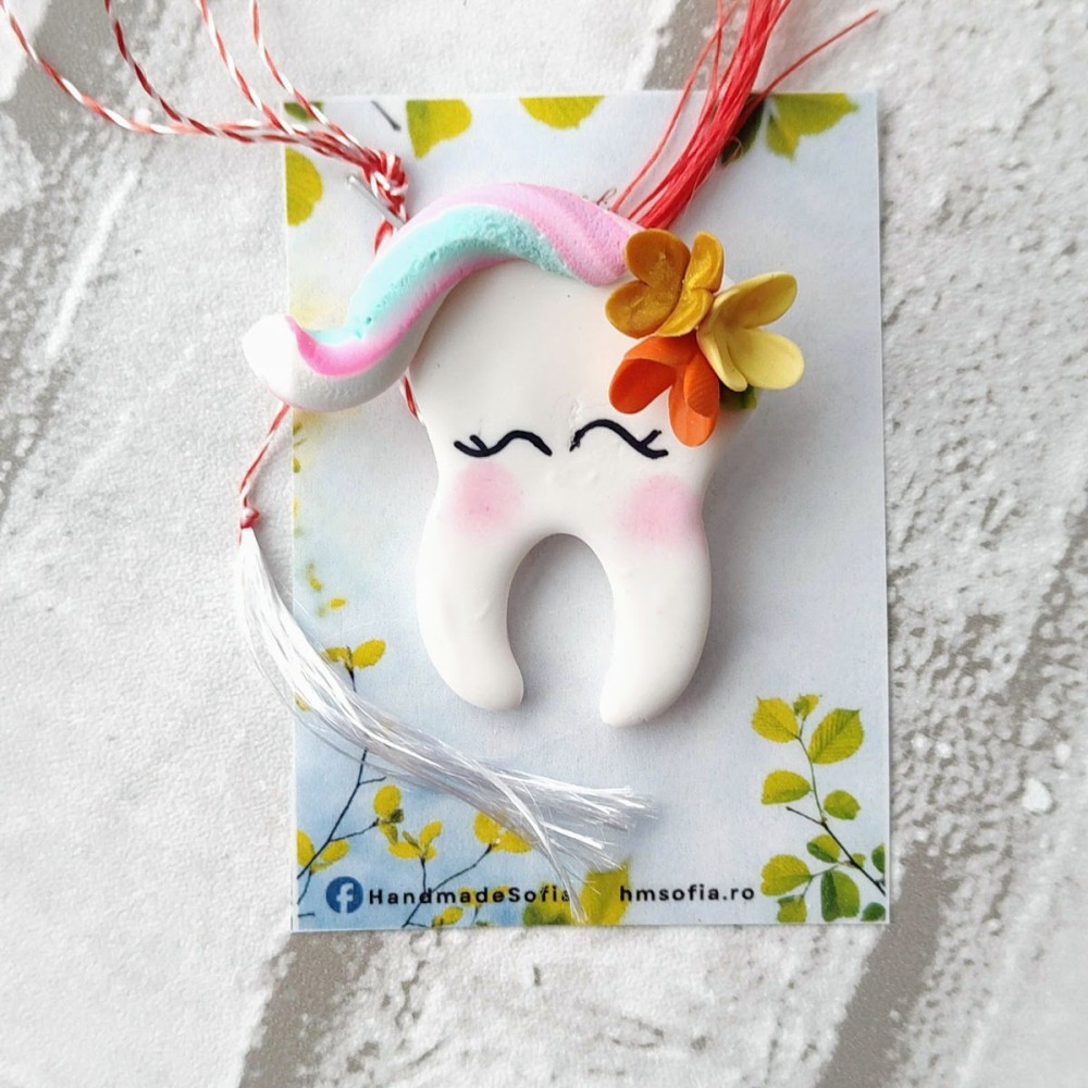 Mărțișor dintisor handmade – original și plin de farmec