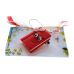 Brosa martisor - carte zambitoare - culori multiple
