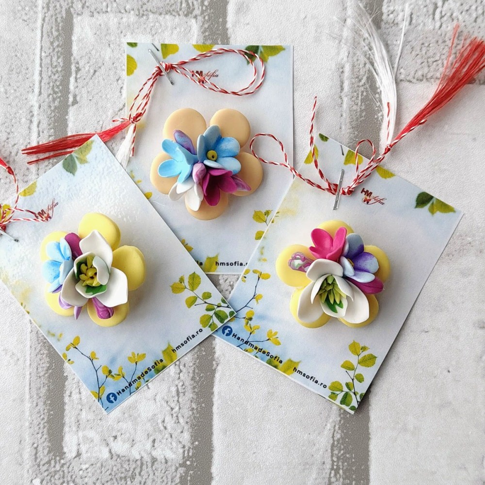 Martisor | broșă handmade - Mesaj pentru primăvară