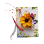 Martisor mesaj cu floarea soarelui