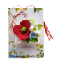 Martisor mesaj cu flori de mac