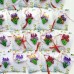 Mărțișor floare iris in degrade nuante galben lila
