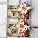 Brosa martisor cu narcise si liliac - model unicat