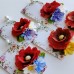 Brosa mare - flori de mac in degrade
