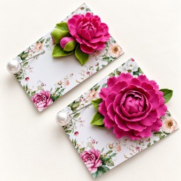 Brosa mare floare de bujor roz