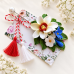 Brosa martisor cu narcise si liliac - modele unicat