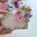 Brosa cu ac si perla - Buchet de flori in degradeuri pastelate - modele unicat