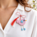Brosa martisor - pasarele - culori multiple