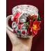Cană personalizată handmade 3D de Crăciun în formă de ursuleți și decorațiuni Crăciun