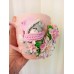 Cană personalizată Crăciun în formă de ursuleț și flori de gheață