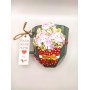 Cană personalizată coș cu bujori și liliac în culori pastelate - INDISPONIBIL
