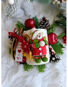 Cadou de Crăciun pentru Copii - Cană personalizată cu motive de Crăciun
