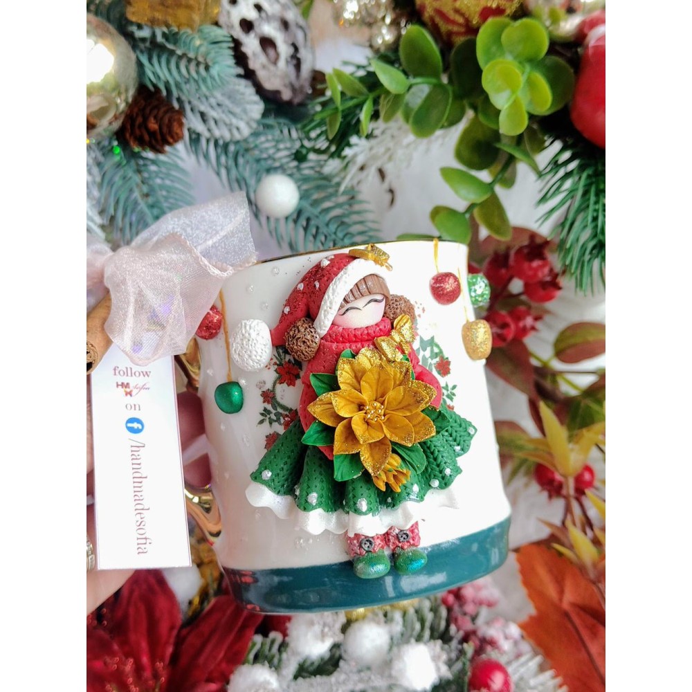 Cană de Crăciun - Merry, soția lui Moș Crăciun | HMSofia
