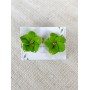 Cercei cu șurub - verde pastel