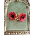 Cercei statement - inspirați din natură - floare de mac