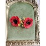 Cercei statement - inspirați din natură - floare de mac