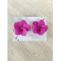 Cercei cu șurub - orchid pink