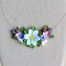 Colier cu flori de primavara - handmade, Colecția Spring Blossom 2026