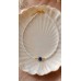 Colier la baza gatului  - Greek Eye din margele de nisip albe de 2 mm cu accesorii aurii