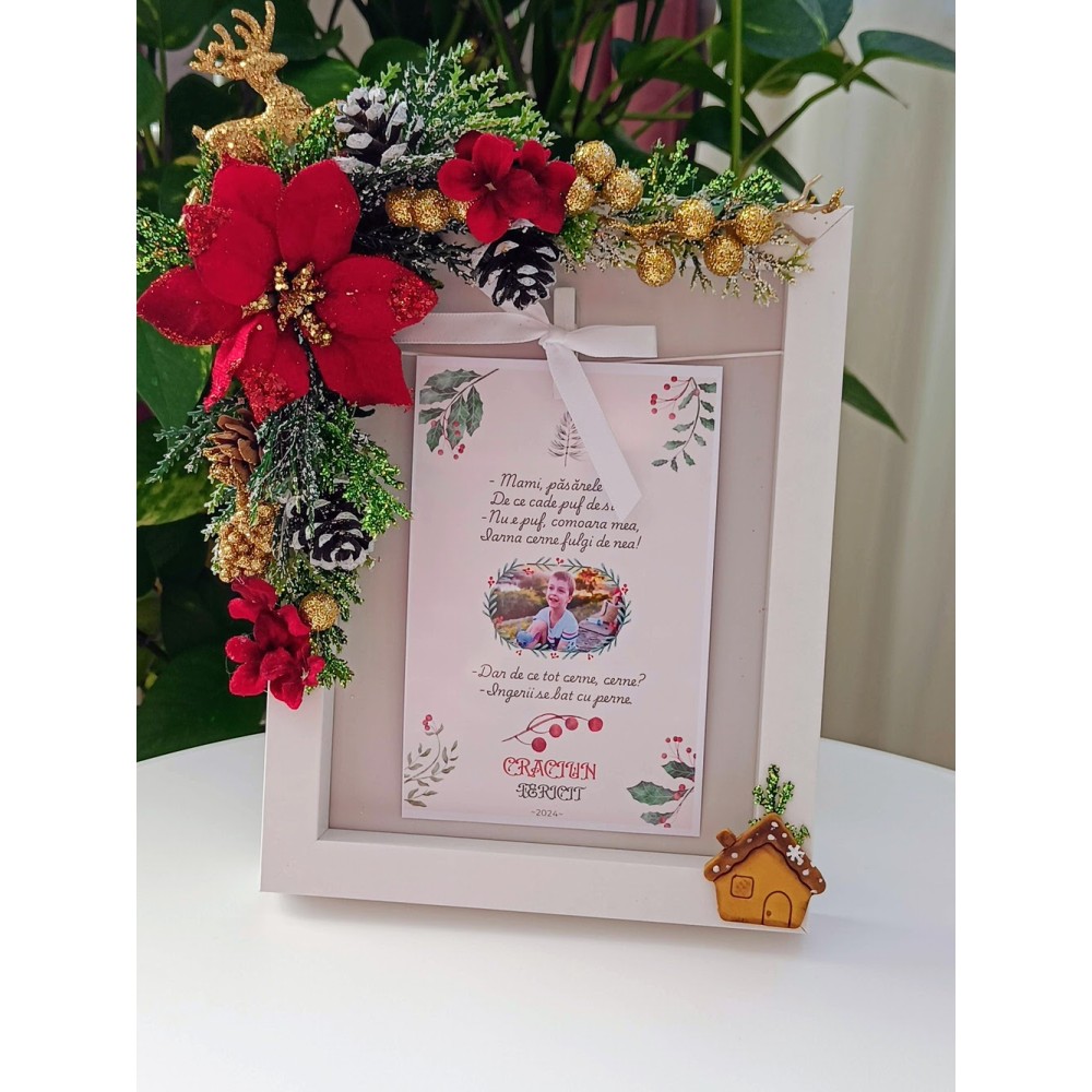 Cadou de Crăciun personalizat handmade - cu poze si mesaj