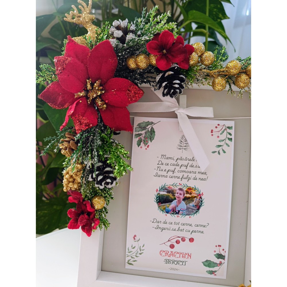 Cadou de Crăciun personalizat handmade - cu poze si mesaj