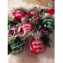 Globulete personalizate cu mesaj de Craciun (1 buc)
