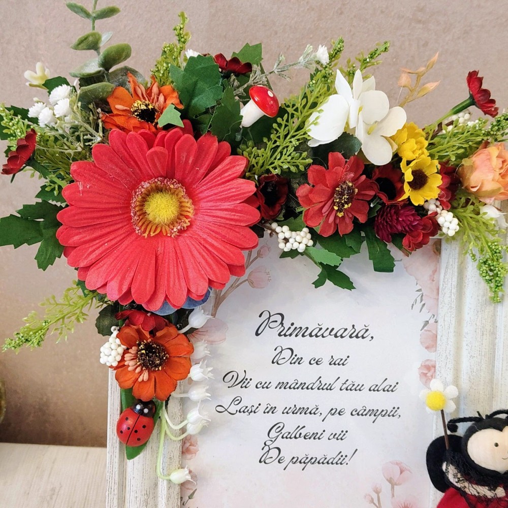 Cadou pentru educatoare - Ramă foto mesaj personalizat