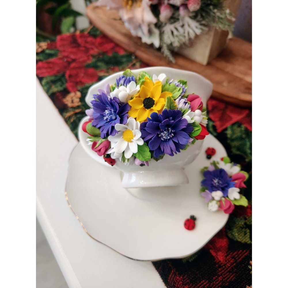 Set de cafea floral vara