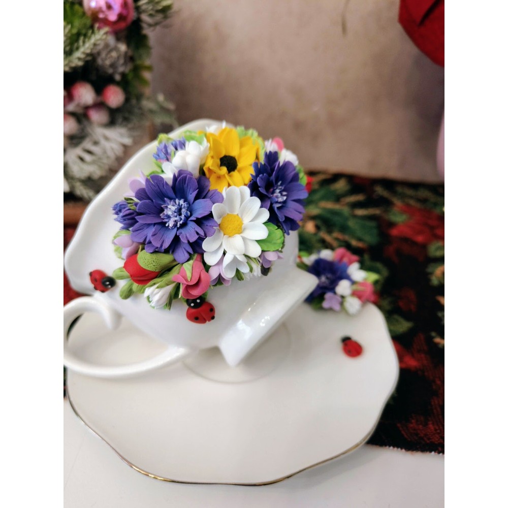 Set de cafea floral vara