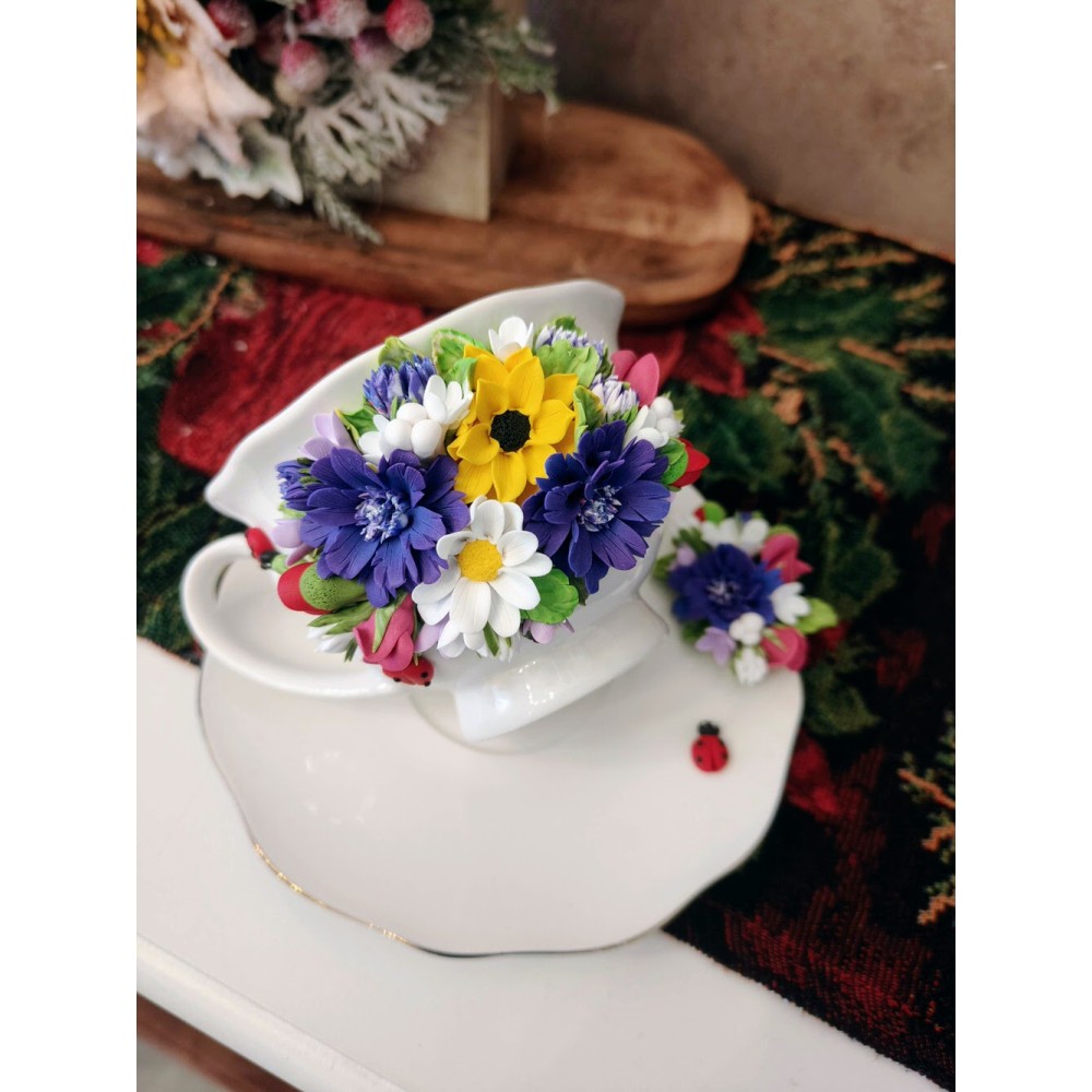 Set de cafea floral vara