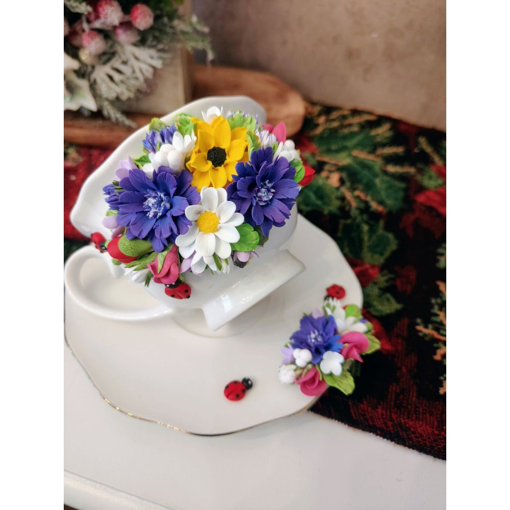 Set de cafea floral vara