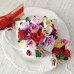 Set cafea decorat cu flori din fimo