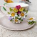 Idee de cadou: Set floral ceasca și farfurioară 