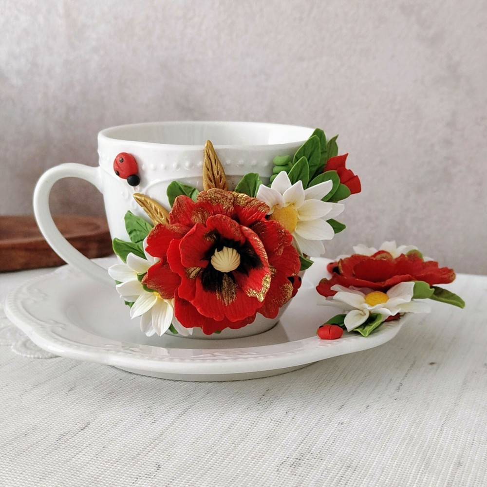 Set cadou cafea: ceasca si farfurie 