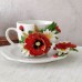 Set cadou cafea: ceasca si farfurie 