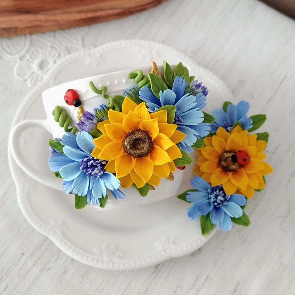 Set de cafea floral vara