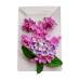 Set handmade bijuterii fimo pandantiv și cercei flori de liliac
