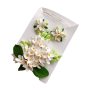 Set handmade pandantiv și cercei flori de liliac alb
