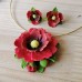 Set Handmade Flori de Mac – Accesorii Elegante Inspirate din Natură