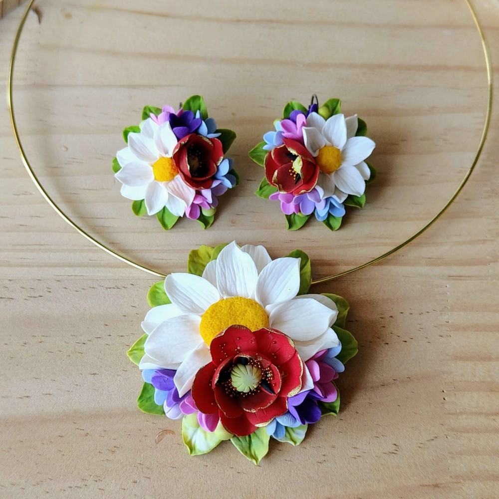 Set Bijuterii Handmade – Flori de Vara