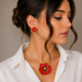 Set Handmade Flori de Mac – Accesorii Elegante Inspirate din Natură