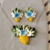 Set Colier si Cercei cu Lamai - handmade, Colecția Limone 2026