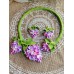 Set Colier si Cercei flori de liliac roz mov