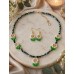 Set cercei si colier - Flori delicate de primavara