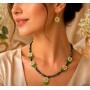 Set cercei si colier - Flori delicate de primavara