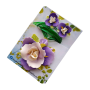 Set handmade pandantiv și cercei cu accente de lila si mov