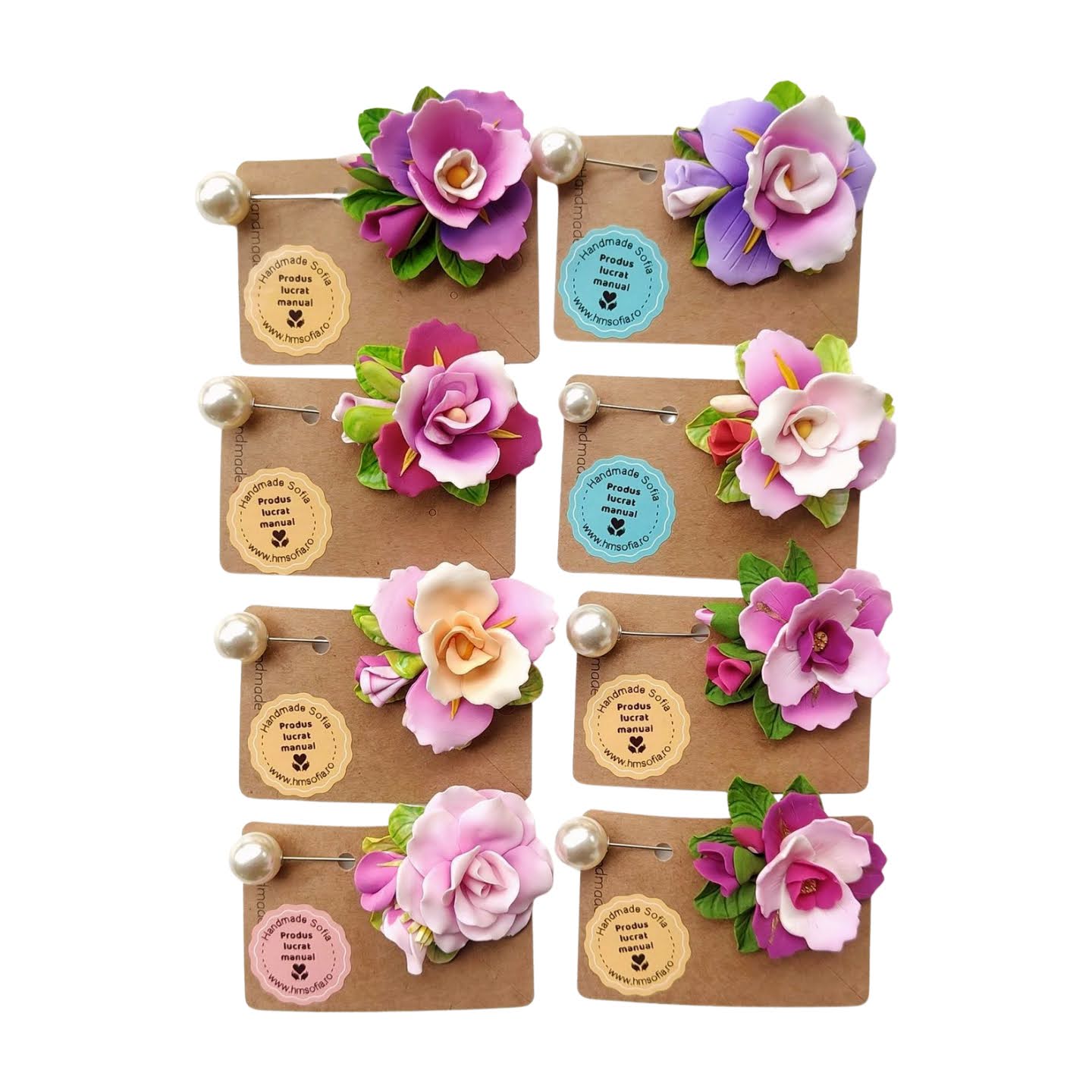 Martisor pentru doamna invatatoare - model floral deosebit